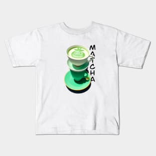 Matcha tea time Kids T-Shirt